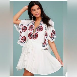 NWOT Free People Cora Embroidered Dress